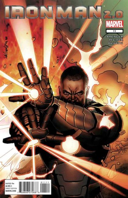 Iron Man 2.0 The Palmer Addley Infection, Part 4 |  Issue#11A | Year:2011 | Series: Iron Man | Pub: Marvel Comics | Salvador Larroca Regular