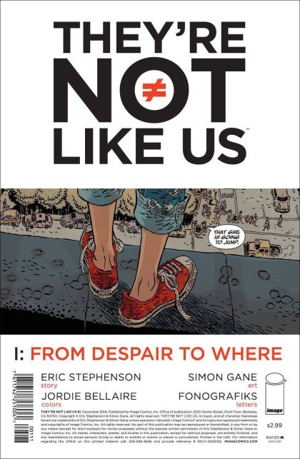 They're Not Like Us From Despair To Where |  Issue#1A | Year:2014 | Series:  | Pub: Image Comics |
