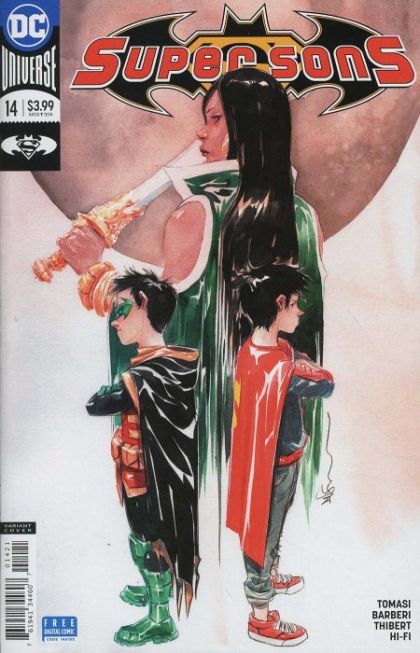 Super Sons The Parent Trap, Part 2: Blood Relative |  Issue#14B | Year:2018 | Series:  | Pub: DC Comics | Variant Dustin Nguyen Cover