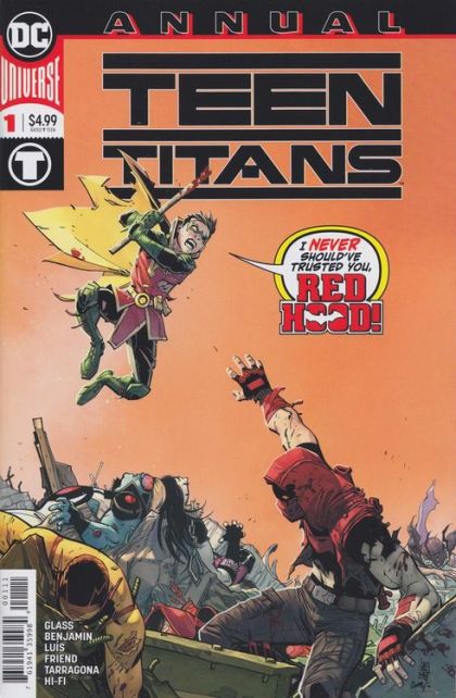 Teen Titans, Vol. 6 Annual Robin Vs Robin / Joy To The World |  Issue#1 | Year:2019 | Series:  | Pub: DC Comics | Giuseppe Camuncoli, Cam Smith & Tomeu Morey Cover