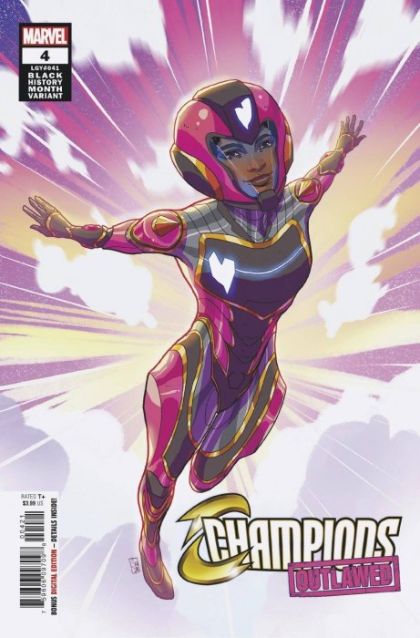 Champions, Vol. 4 (Marvel) Outlawed  |  Issue#4B | Year:2021 | Series:  | Pub: Marvel Comics | Ernanda Souza Black History Month Variant