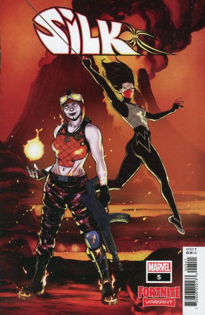 Silk, Vol. 4  |  Issue#5D | Year:2022 | Series:  | Pub: Marvel Comics | David Lopez Fortnite Cover