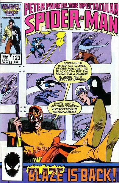 The Spectacular Spider-Man, Vol. 1 With Friends Like These... |  Issue#123A | Year:1986 | Series: Spider-Man | Pub: Marvel Comics | Direct Edition