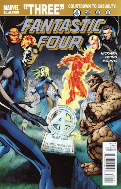 Fantastic Four, Vol. 3 Three, Part One: In Latveria, The Flowers Bloom in Winter |  Issue#583A | Year:2010 | Series: Fantastic Four | Pub: Marvel Comics | Alan Davis Regular Cover