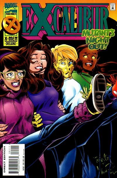 Excalibur, Vol. 1 "Baby I Love You" |  Issue#91A | Year:1995 | Series: Excalibur | Pub: Marvel Comics | Deluxe Direct Edition
