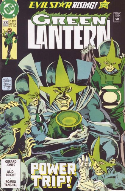 Green Lantern, Vol. 3 Evil Star Rising, Part 3: Powerless! |  Issue#28A | Year:1992 | Series: Green Lantern | Pub: DC Comics | Direct Edition