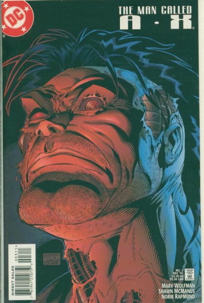 The Man Called A-X (DC Comics) Battle Over Bedlam |  Issue#3 | Year:1997 | Series:  | Pub: DC Comics | Direct Edition