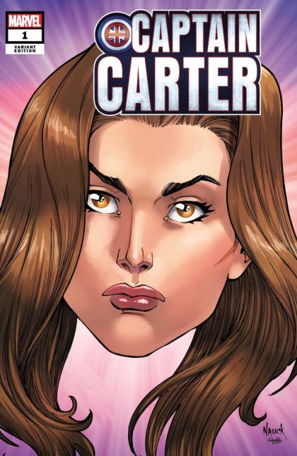 Captain Carter  |  Issue#1B | Year:2022 | Series:  | Pub: Marvel Comics | Todd Nauck Headshot Cover