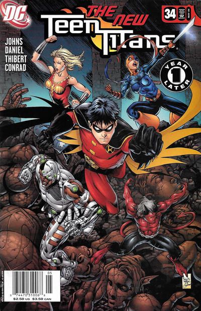 Teen Titans, Vol. 3 The New Teen Titans, Part 1: One Year Later |  Issue#34D | Year:2006 | Series: Teen Titans | Pub: DC Comics | Newsstand Edition