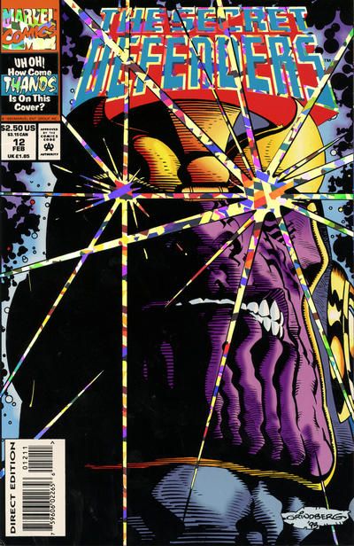 The Secret Defenders Pawns |  Issue#12A | Year:1993 | Series:  | Pub: Marvel Comics | Direct Edition