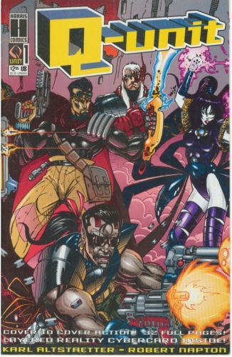 Q-Unit  |  Issue#1A | Year:1993 | Series: Q-Unit | Pub: Harris Comics | Direct Edition