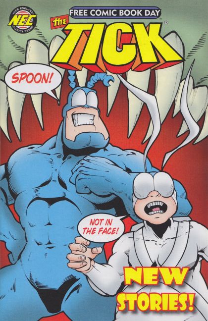 Free Comic Book Day 2015 (The Tick) Ghosts of Sidekicks Past; Fade to Black... And Back!; You Gotta Ave Art |  Issue# | Year:2015 | Series:  | Pub: New England Comics Press (NECP) | Free Comic Book Day 2015 Edition