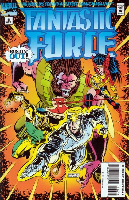 Fantastic Force, Vol. 1 Streets of Fire!  Hearts of Rage! |  Issue#6A | Year:1995 | Series: Fantastic Four | Pub: Marvel Comics | Direct Edition
