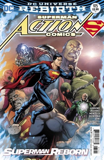 Action Comics, Vol. 3 Superman Reborn, Part Two / The Man In The Purple Hat |  Issue#975B | Year:2017 | Series: Superman | Pub: DC Comics | Gary Frank Variant