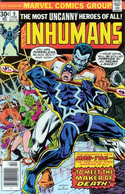 Inhumans, Vol. 1 The Inhumans! |  Issue#9A | Year:1977 | Series: Inhumans | Pub: Marvel Comics | 30 cents Regular Edition
