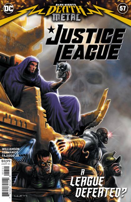 Justice League, Vol. 3 Dark Nights: Death Metal - Doom Metal, Part 5 |  Issue#57A | Year:2020 | Series: Justice League | Pub: DC Comics | Liam Sharp Regular