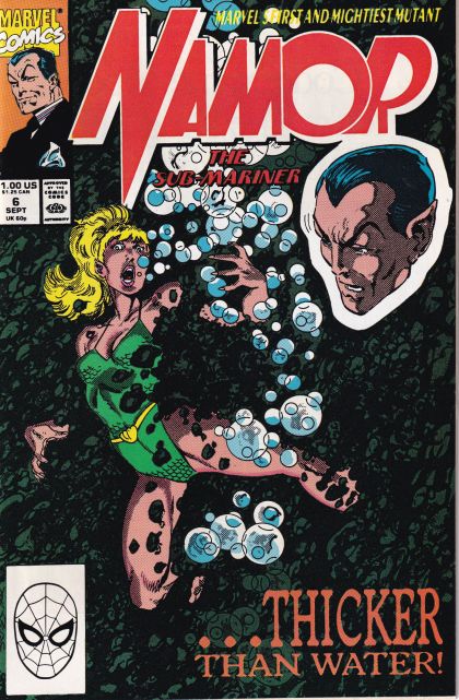Namor, the Sub-Mariner Out of Sight Out of Mind |  Issue#6A | Year:1990 | Series: Sub-Mariner | Pub: Marvel Comics | Direct Edition
