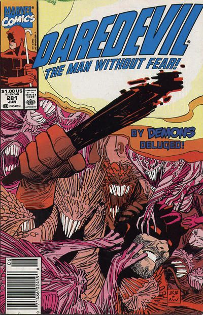 Daredevil, Vol. 1 Heaven Is Knowing Who You Are |  Issue#281B | Year:1990 | Series: Daredevil | Pub: Marvel Comics | Newsstand Edition
