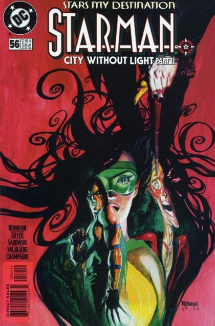 Starman, Vol. 2 Stars My Destination, Part 8: City Without Light / Part 2: Bad Times Loom |  Issue#56 | Year:1999 | Series: Starman | Pub: DC Comics |