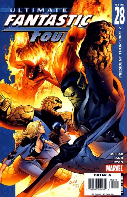 Ultimate Fantastic Four President Thor, Part 2 |  Issue#28A | Year:2006 | Series: Fantastic Four | Pub: Marvel Comics | Direct Edition