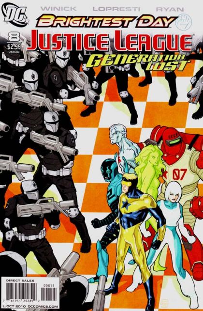 Justice League: Generation Lost Brightest Day - Generation Lost, Would It Be Okay with the Management If We Check Out Early? |  Issue#8A | Year:2010 | Series:  | Pub: DC Comics | Tony Harris & J.D. Mettler Regular Cover