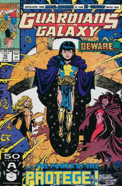 Guardians of the Galaxy, Vol. 1 The Power Of The Protege |  Issue#15A | Year:1991 | Series: Guardians of the Galaxy | Pub: Marvel Comics | Direct Edition