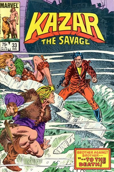 Ka-Zar, Vol. 3 Brother Can You Spare A Mine? |  Issue#33A | Year:1984 | Series: Ka-Zar | Pub: Marvel Comics | Direct Edition