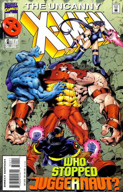 Uncanny X-Men, Vol. 1 Onslaught - Dark Walk |  Issue#322A | Year:1995 | Series: X-Men | Pub: Marvel Comics | Direct Deluxe Edition
