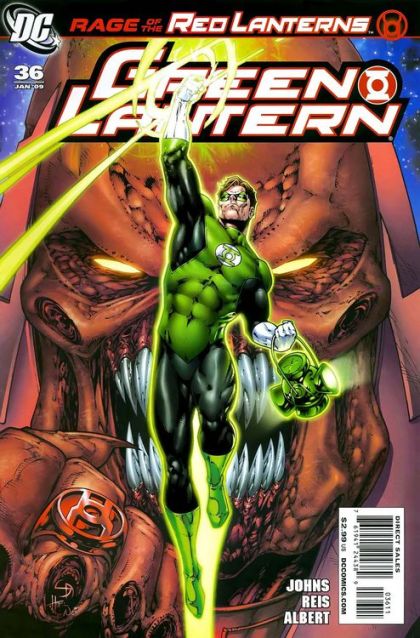 Green Lantern, Vol. 4 Rage of the Red Lanterns, Part Two |  Issue#36A | Year:2008 | Series: Green Lantern | Pub: DC Comics | Shane Davis Regular