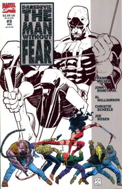 Daredevil: The Man Without Fear The Man Without Fear |  Issue#3A | Year:1993 | Series: Daredevil | Pub: Marvel Comics | Direct Edition - Holofoil
