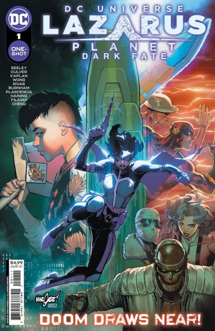 Lazarus Planet: Dark Fate Lazarus Planet - Whisper of the Moth / Storm Damaged / 8 Seconds of Still Force / The Envoy |  Issue#1A | Year:2023 | Series:  | Pub: DC Comics | David Marquez Regular