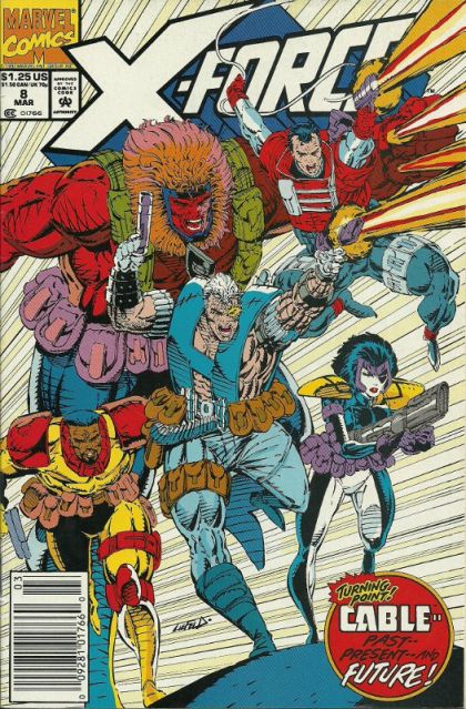 X-Force, Vol. 1 X-Tenuating Circumstances, Part 1: Flashed Before My Eyes |  Issue#8B | Year:1992 | Series: X-Force | Pub: Marvel Comics |
