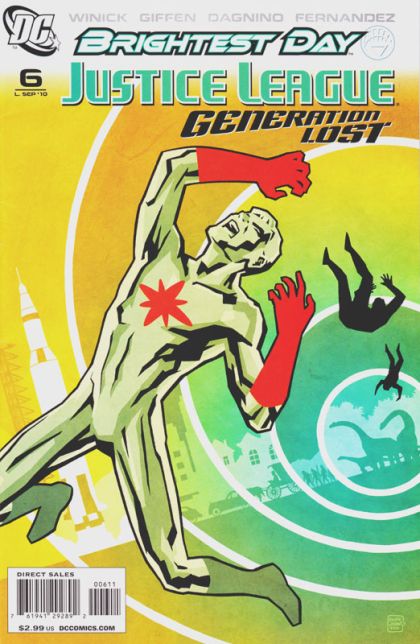 Justice League: Generation Lost Brightest Day - Generation Lost, Splitting The Atom |  Issue#6A | Year:2010 | Series:  | Pub: DC Comics | Tony Harris & J.D. Mettler Regular Cover
