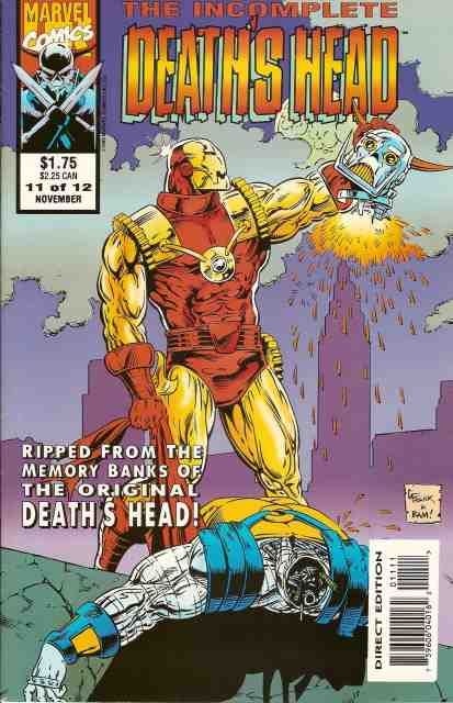 The Incomplete Death's Head The Cast Iron Contract |  Issue#11 | Year:1993 | Series:  | Pub: Marvel Comics | First Printing