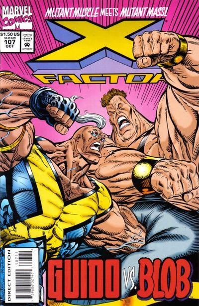 X-Factor, Vol. 1 Strong Guy In Punch-O-Rama |  Issue#107A | Year:1994 | Series: X-Factor | Pub: Marvel Comics | Direct Edition