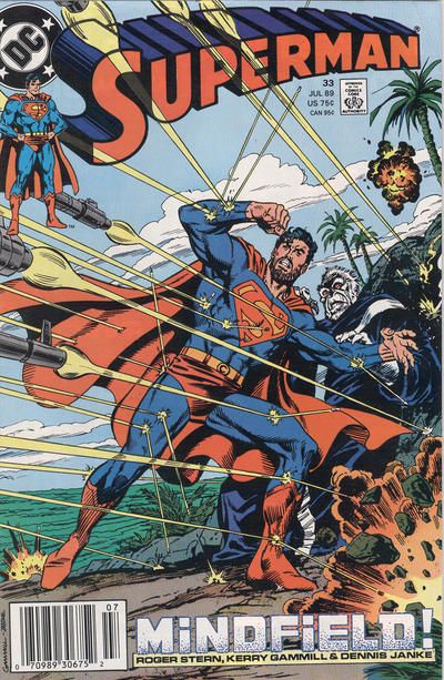 Superman, Vol. 2 Two Destinies! |  Issue#33B | Year:1989 | Series: Superman | Pub: DC Comics | Newsstand Edition