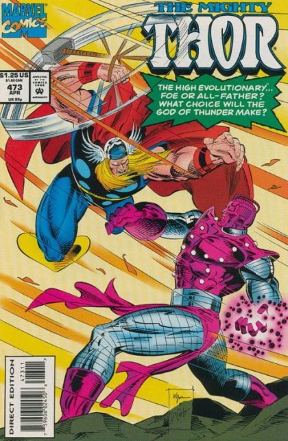 Thor, Vol. 1 New Gods For Old |  Issue#473A | Year:1994 | Series: Thor | Pub: Marvel Comics | Direct Edition