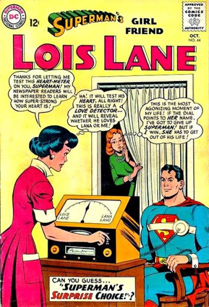 Superman's Girl Friend Lois Lane The Murder of Lana Lang / The False Superman / Superman's Surprise Choice |  Issue#44 | Year:1963 | Series: Superman | Pub: DC Comics |