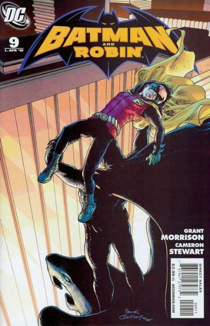 Batman and Robin, Vol. 1 Blackest Knight, Part Three: Broken |  Issue#9A | Year:2010 | Series: Batman | Pub: DC Comics | Frank Quitely Regular Cover
