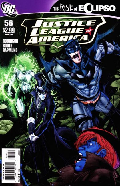 Justice League of America, Vol. 2 The Rise of Eclipso - Eclipso Rising, Part Three: The Battle for Emerald City |  Issue#56A | Year:2011 | Series: Justice League | Pub: DC Comics | Brett Booth Regular Cover