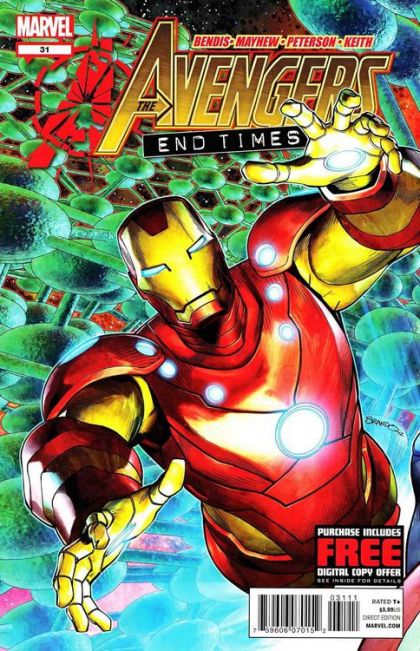 The Avengers, Vol. 4 End Times  |  Issue#31A | Year:2012 | Series: Avengers | Pub: Marvel Comics | Brandon Peterson Regular Cover