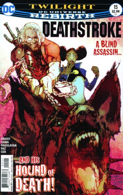 Deathstroke, Vol. 4  |  Issue#15A | Year:2017 | Series: Deathstroke | Pub: DC Comics | Regular Bill Sienkiewicz Cover