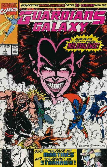 Guardians of the Galaxy, Vol. 1 That's No Lady, That's Malevolence! |  Issue#7A | Year:1990 | Series: Guardians of the Galaxy | Pub: Marvel Comics | Direct Edition