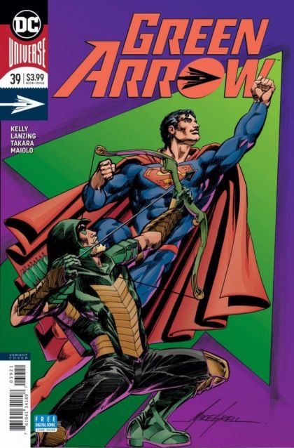 Green Arrow, Vol. 6 The Children of Vakhar, Part One |  Issue#39B | Year:2018 | Series: Green Arrow | Pub: DC Comics | Variant Mike Grell Cover