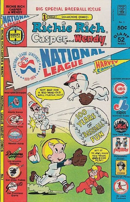 Richie Rich Casper and Wendy National League  |  Issue#1A | Year:1976 | Series:  | Pub: Harvey Comics |