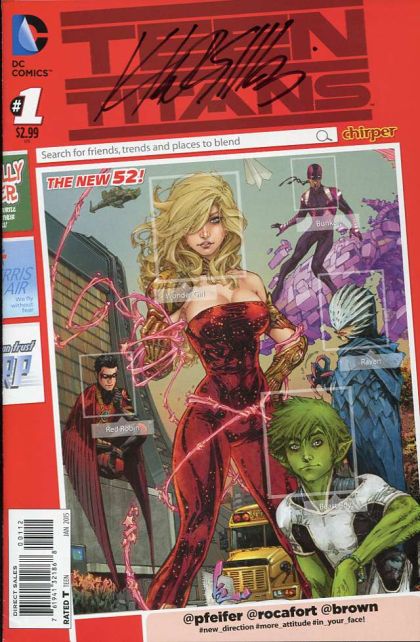 Teen Titans, Vol. 5 Blinded by the Light, Part 1 |  Issue#1D | Year:2014 | Series: Teen Titans | Pub: DC Comics | Second Print