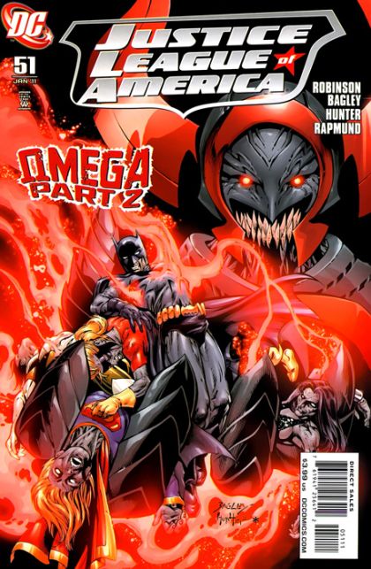 Justice League of America, Vol. 2 JLA: Omega, Part 2 : The Power of a Million Souls! |  Issue#51A | Year:2010 | Series: Justice League | Pub: DC Comics | Mark Bagley & Rob Hunter Regular Cover