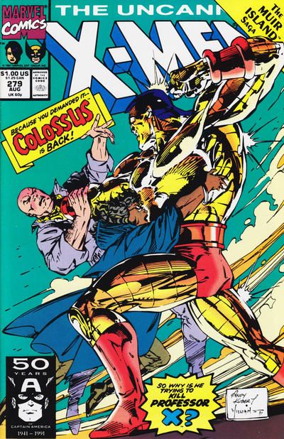 Uncanny X-Men, Vol. 1 The Muir Island Saga - Part 2: Bad To The Bone |  Issue#279A | Year:1991 | Series: X-Men | Pub: Marvel Comics |