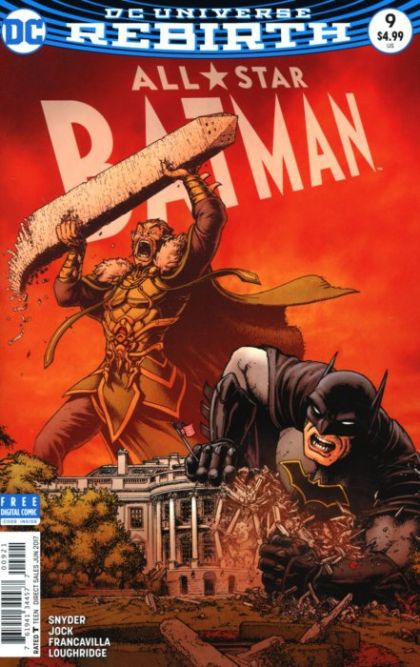 All-Star Batman Ends of the Earth, Finale / The Cursed Wheel Finale |  Issue#9B | Year:2017 | Series: Batman | Pub: DC Comics | Variant Chris Burnham Cover
