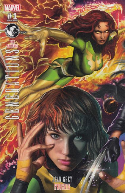 Generations: Phoenix & Jean Grey  |  Issue#1H | Year:2017 | Series:  | Pub: Marvel Comics | Unknown Comic Books Connecting variant cover